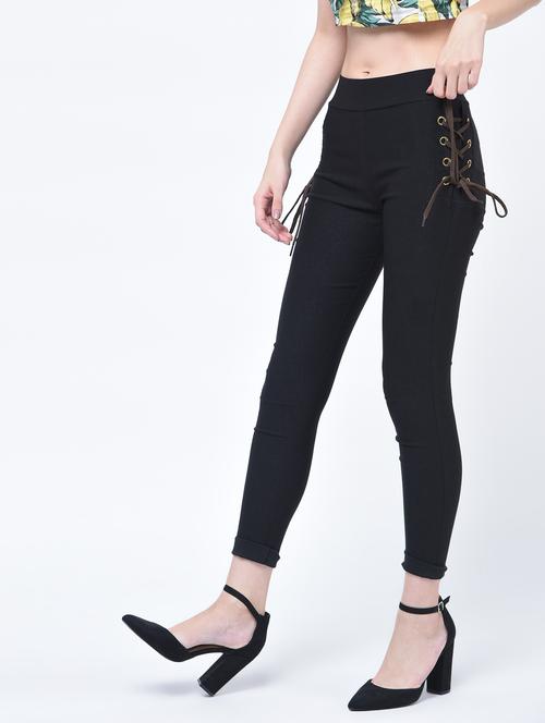criss-cross lace-up jegging - 15645754 - Very Small Image - 1