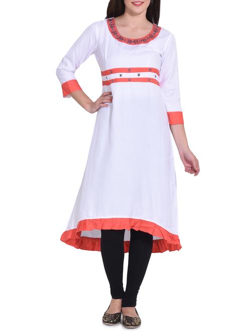 women's high-low kurta - 15645858 - Very Small Image - 1
