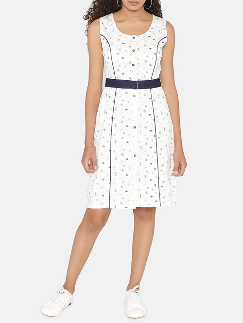 quirky print belt detail shirt dress - 15646179 - Very Small Image - 1