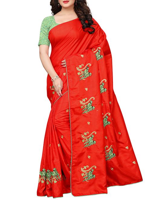 conversational embroidered saree with blouse - 15647108 - Very Small Image - 1
