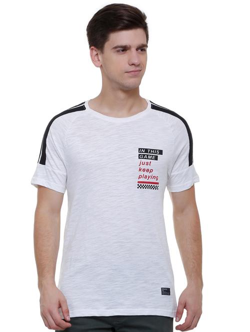 white cotton raglan t-shirt - 15648871 - Very Small Image - 1
