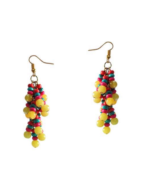multi colored beaded earrings - 15650748 - Very Small Image - 1