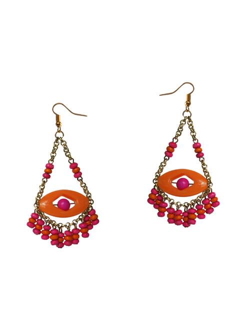 orange drop earrings - 15650750 - Very Small Image - 1