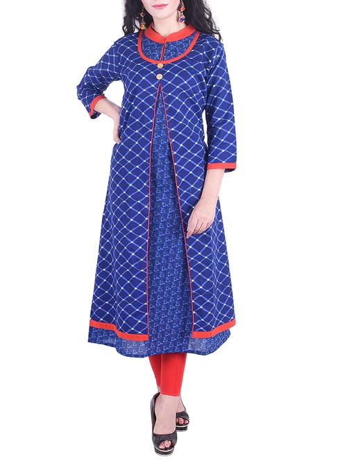 layered printed kurta - 15652317 - Very Small Image - 1