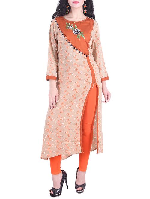 high slit printed kurta - 15652366 - Very Small Image - 1