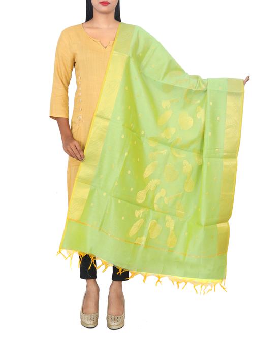 chanderi banarasi dupatta - 15652563 - Very Small Image - 1