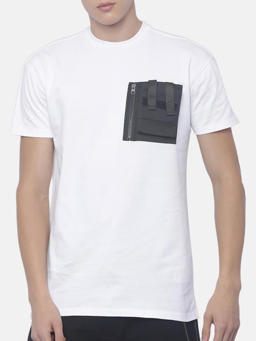 white cotton pocket t-shirt - 15652829 - Very Small Image - 1