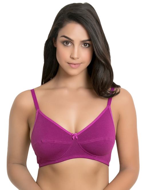 bow patch solid bra - 15652837 - Very Small Image - 1