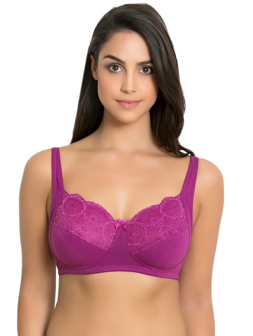 lace detail scallop trim bra - 15652863 - Very Small Image - 1