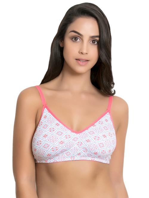 contrast detail printed bra - 15652864 - Very Small Image - 1