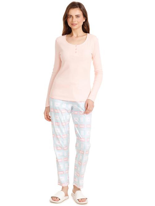 printed nightwear pajama set - 15653142 - Very Small Image - 1