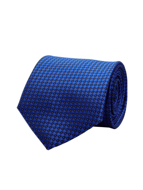blue micro fiber tie with cufflinks & pocketsquare - 15653553 - Very Small Image - 1