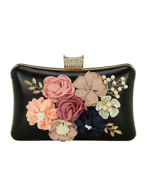black leatherette (pu) box clutch - 15653655 - Very Small Image - 1
