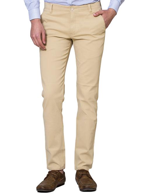 beige cotton chinos - 15655117 - Very Small Image - 1
