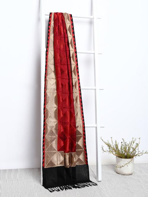 pashmina wool phulkari embroidery shawl - 15655337 - Very Small Image - 1