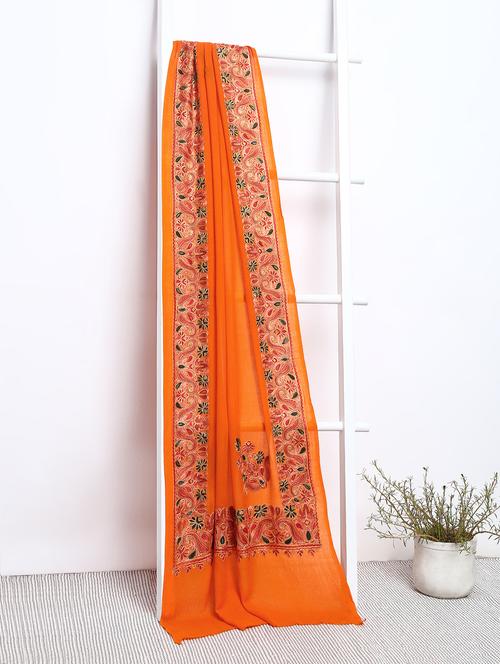 pashmina embroidered shawl - 15655409 - Very Small Image - 1