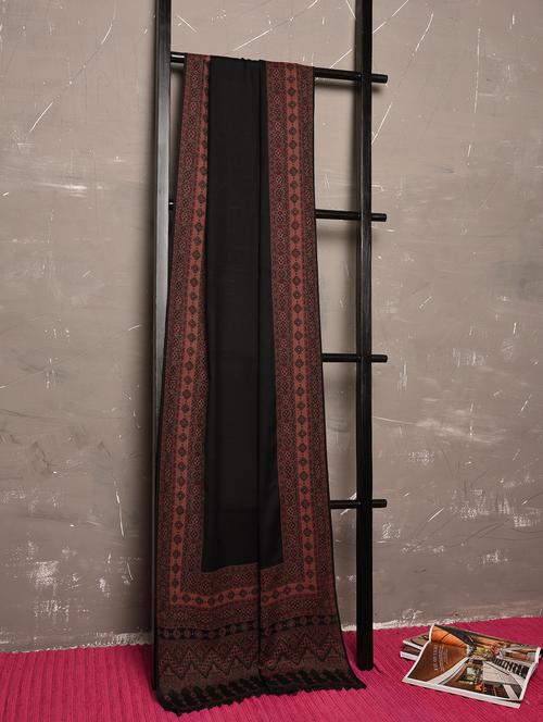 wool woven pink shawl - 15655425 - Very Small Image - 1