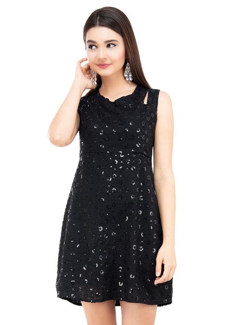 embellished a-line dress - 15655479 - Very Small Image - 1