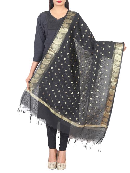 chanderi banarasi dupatta - 15655493 - Very Small Image - 1