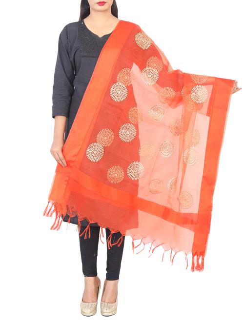 organza embroidered dupatta - 15655500 - Very Small Image - 1