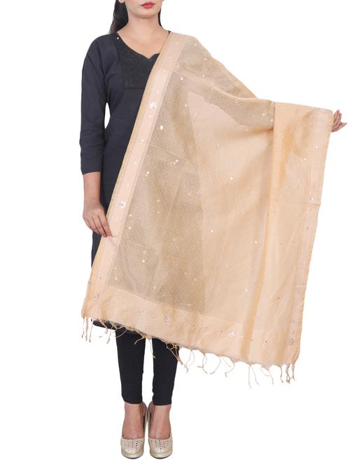 organza mirror work dupatta - 15655504 - Very Small Image - 1