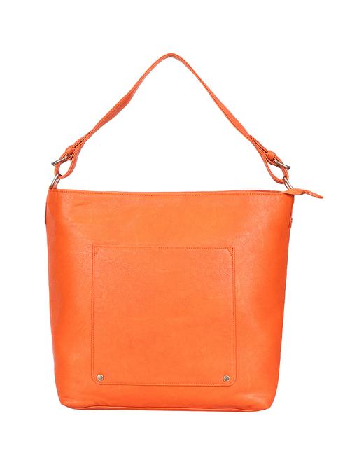 orange leatherette (pu) handbag - 15655611 - Very Small Image - 1