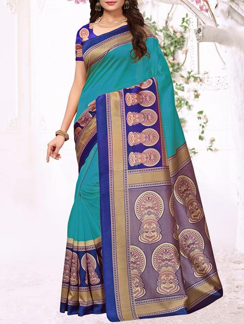 conversational bordered saree - 15655701 - Very Small Image - 1