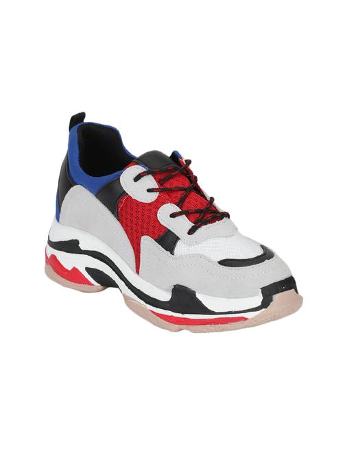 multi colored patent leather laceup sports shoes - 15656806 - Very Small Image - 1