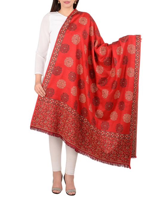 self-design wool reversible shawl - 15657008 - Very Small Image - 1