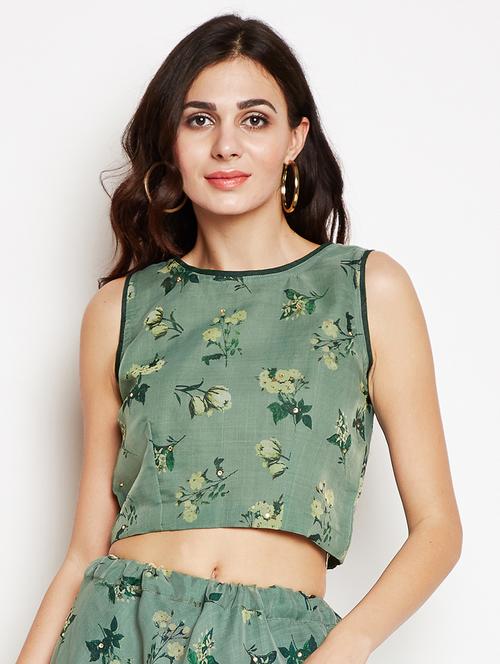 embellished floral printed blouse - 15657083 - Very Small Image - 1