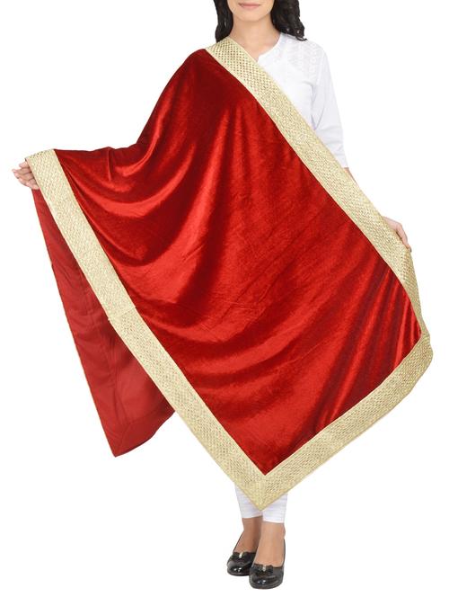 red velvet shawl - 15657142 - Very Small Image - 1