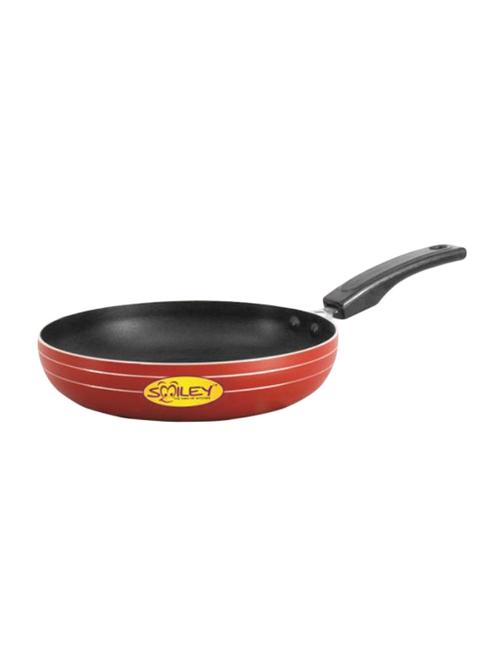 isi marked ultra non-stick red fry pan with glass lid - 15657378 - Very Small Image - 1