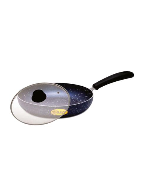 isi marked elegant non-stick blue fry pan with s.s.lid - 15657384 - Very Small Image - 1