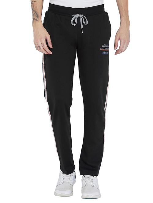 black cotton full length track pant - 15657688 - Very Small Image - 1