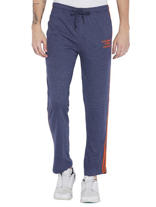 blue cotton ankle length track pant - 15657692 - Very Small Image - 1