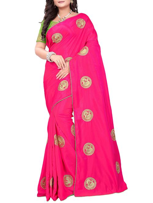 zari conversational embroidered saree with blouse - 15657989 - Very Small Image - 1