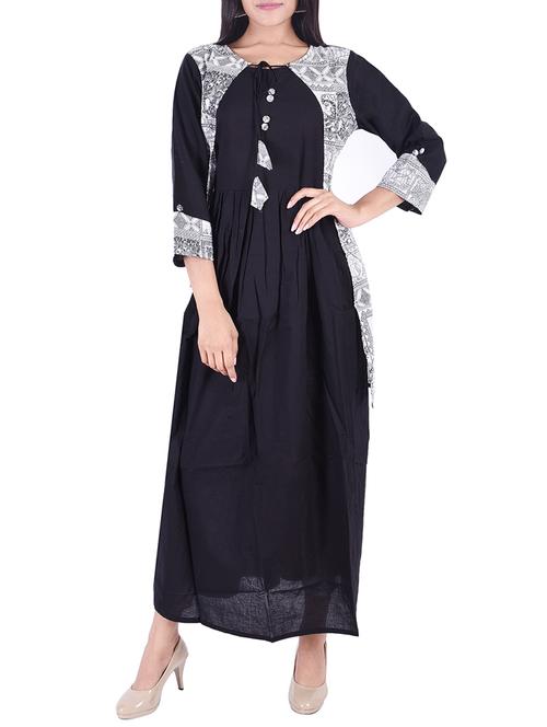 flared kurta with jacket - 15658436 - Very Small Image - 1