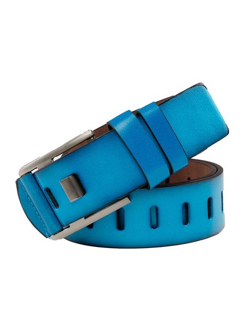 sky blue leatherette belt - 15658857 - Very Small Image - 1