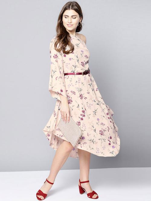 women's asymmetric floral dress - 15669675 - Very Small Image - 1