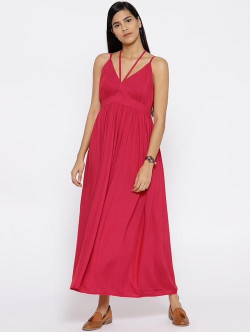 halter tie up maxi dress - 15670204 - Very Small Image - 1