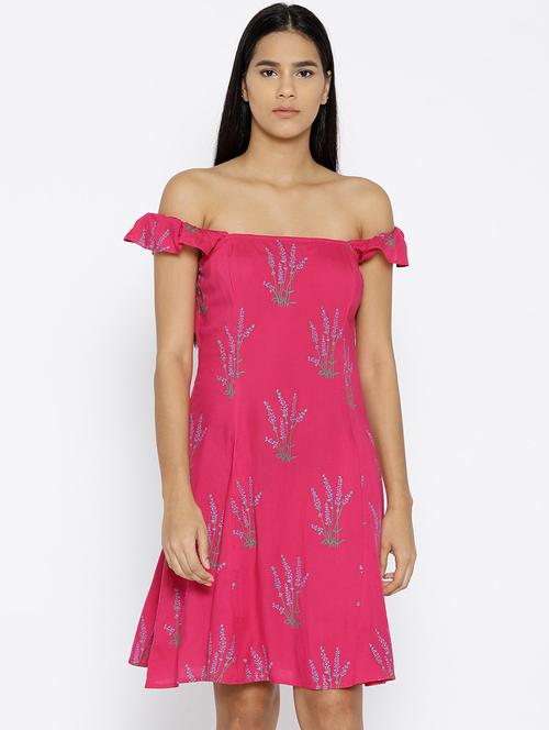 off shoulder floral dress - 15670210 - Very Small Image - 1