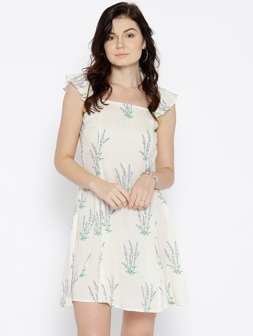 off shoulder floral dress - 15670211 - Very Small Image - 1
