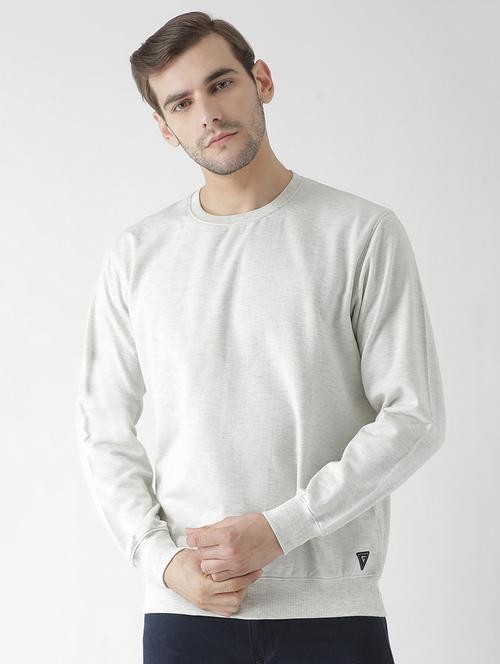 white fleece sweatshirt - 15670937 - Very Small Image - 1