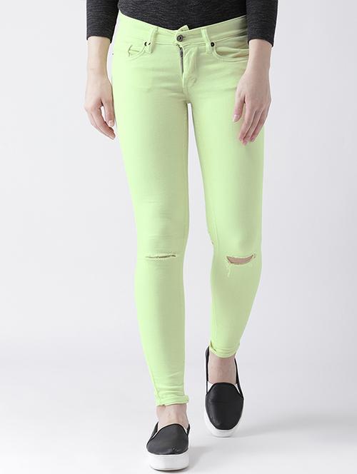 knee slit skinny jeans - 15672227 - Very Small Image - 1