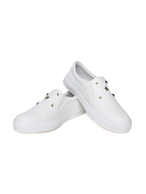 white slip on casual shoes - 15672373 - Very Small Image - 1