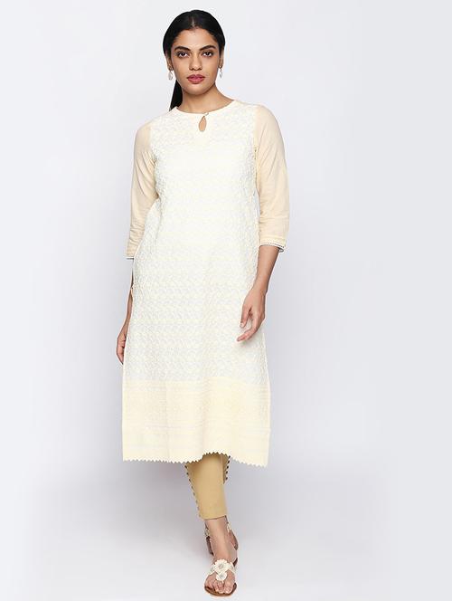 straight solid kurta - 15673044 - Very Small Image - 1