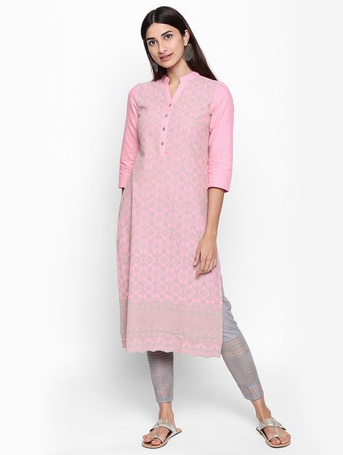 straight printed kurta - 15673052 - Very Small Image - 1