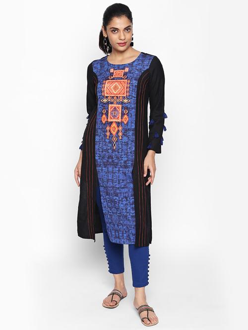 straight printed kurta - 15673078 - Very Small Image - 1