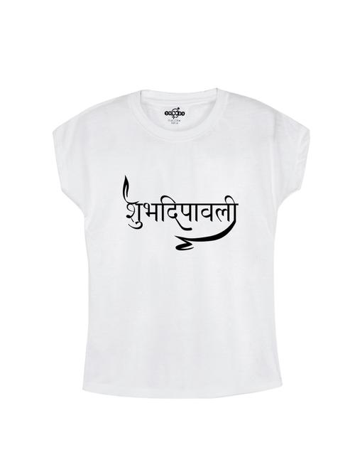 white cotton blend tee - 15673137 - Very Small Image - 1