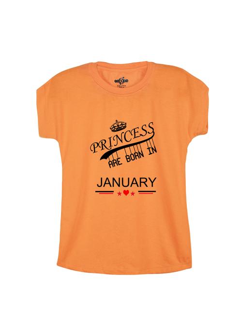 orange cotton blend tee - 15673191 - Very Small Image - 1
